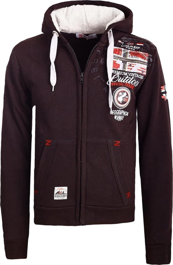 Geographical Norway Vest Capuchon Zwart Gotham - S