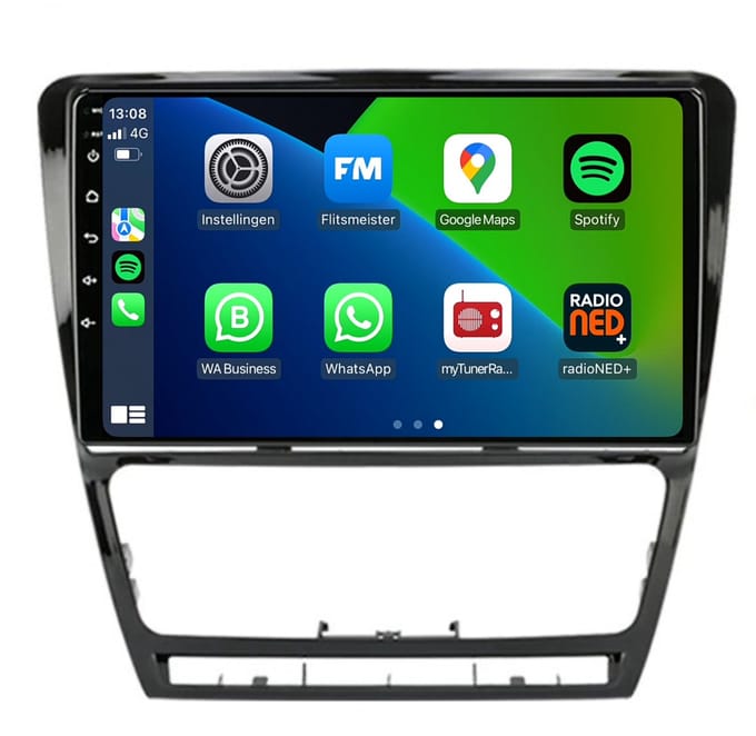 CarPlay autoradio geschikt voor Skoda Octavia | 2007 t/m 2012 | Android 13 | 10 inch | Draadloos Apple CarPlay & Android Auto | 2GB + 32GB | 8-Core processor | Davilon | 2025 model | 2007 2008 2009 2010 2011 2012 | Bluetooth & Wifi