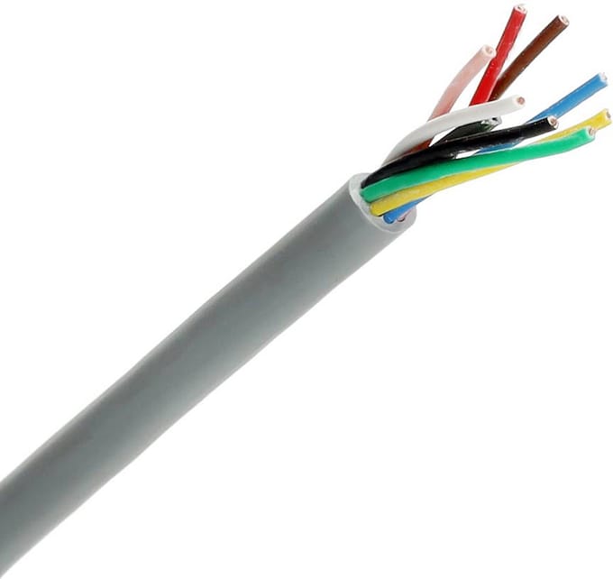 Dynamic signaalkabel Yr 10x0,8mm Dca-s2,d0,a3 grijs per rol 100 meter