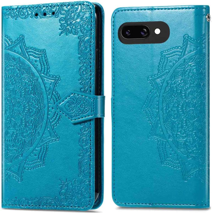imoshion Hoesje - Geschikt voor Google Pixel 9a - Mandala Bookcase - Turquoise