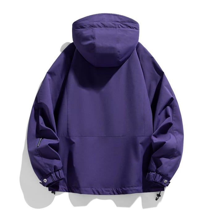 Lente en Herfst heren en dames hetzelfde genderneutraal functioneel zak met capuchon waterdicht jack koppel trend casual jack 3XL blue