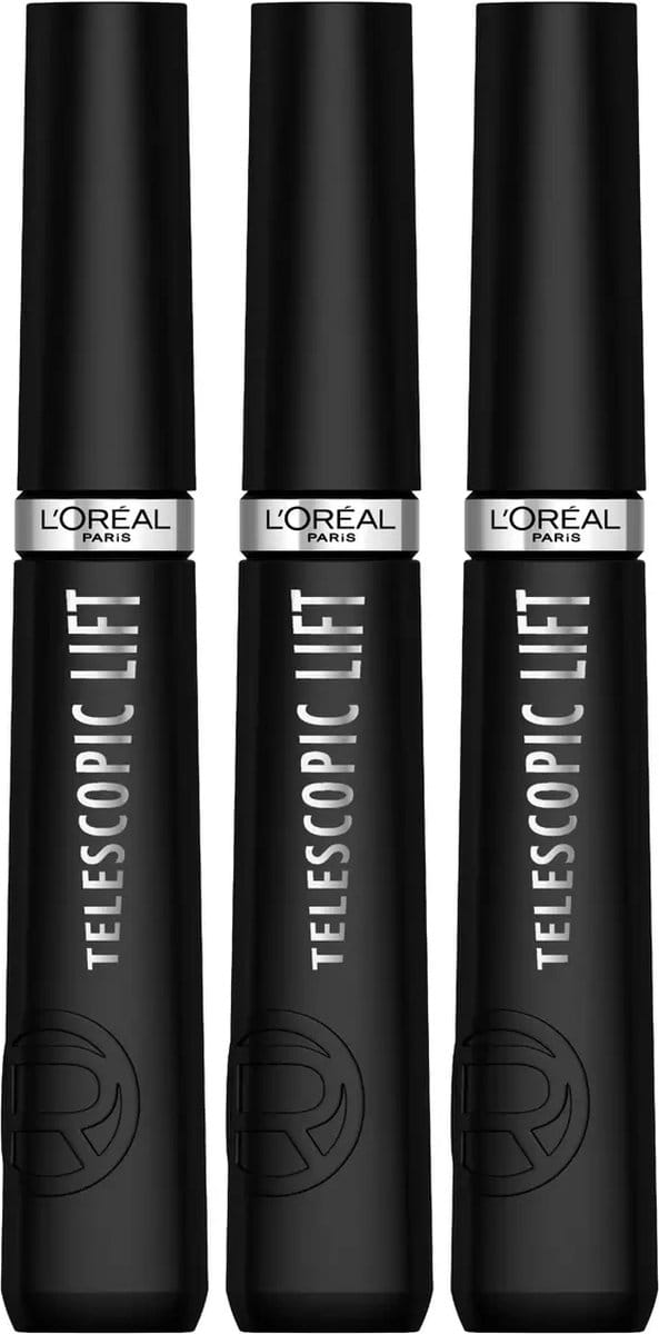 L'Oréal Paris Telescopic Lift Mascara Zwart - 3PACK