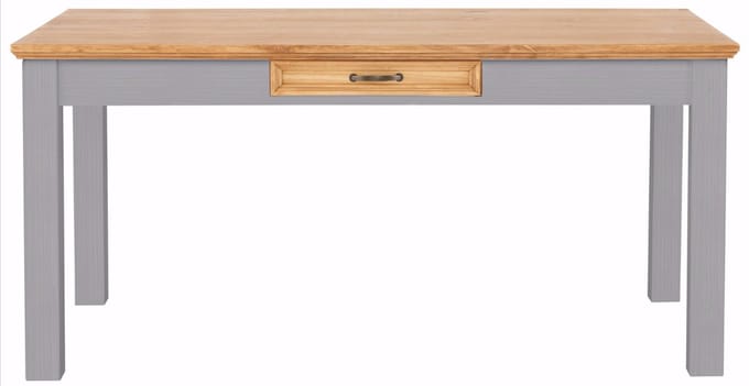Eettafel - 1-lade - Grijs Grenen