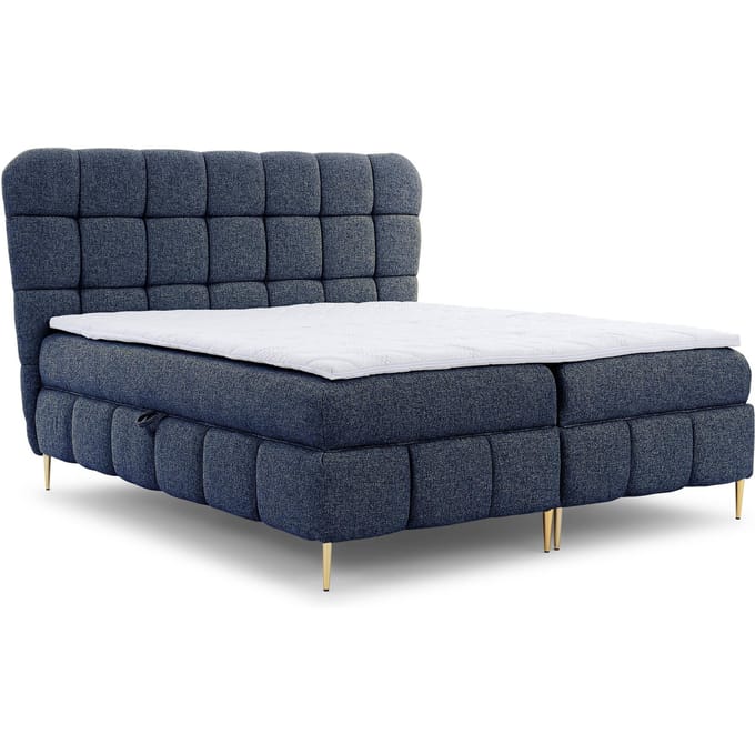 Boxspring Loran in bouclé met opbergruimte 180 x 200 cm | NADUVI Collection