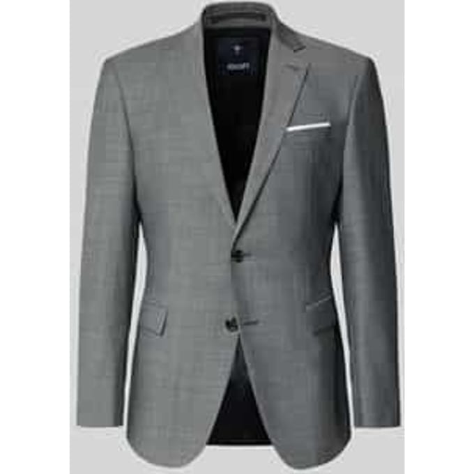 Slim fit 2-knoops colbert met wol model 'Finch'