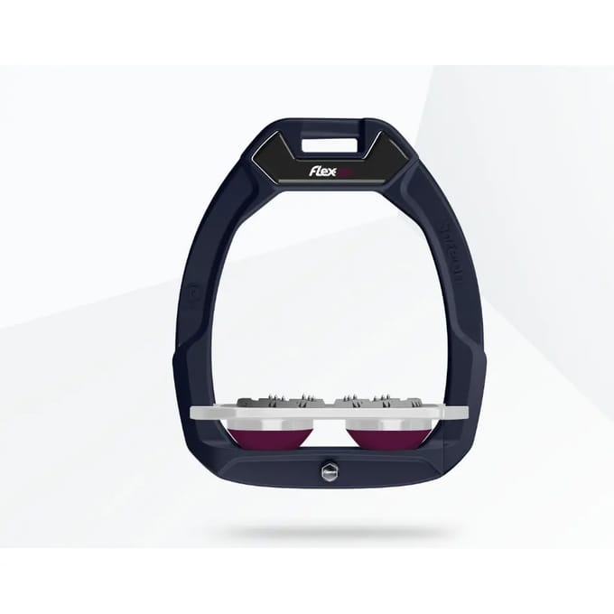 Veiligheidsstijgbeugels Plat Ultra Grip Groen/Grijs/Paars Flex-On Safe-On