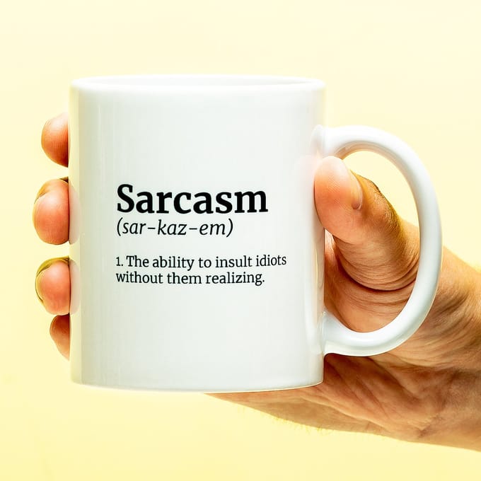 Ditverzinjeniet.nl Mok Sarcasme