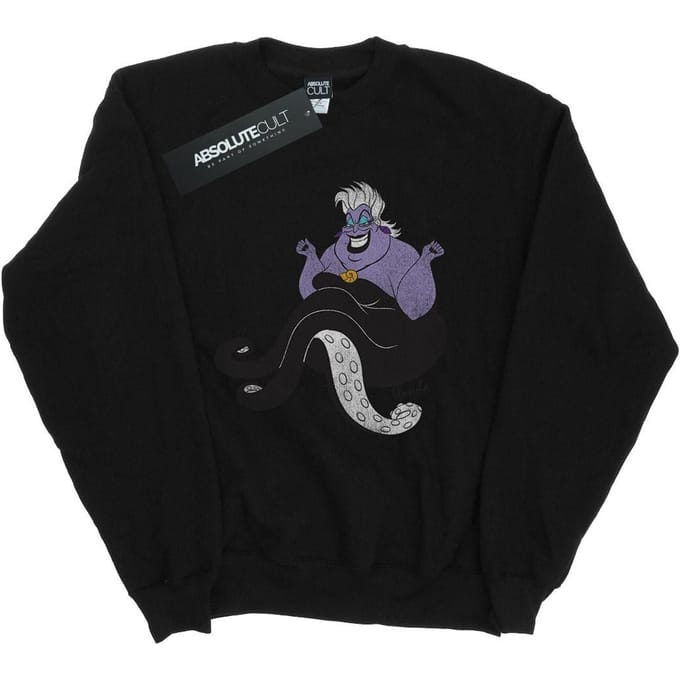 Disney Heren The Little Mermaid Classic Ursula Sweatshirt (Zwart)