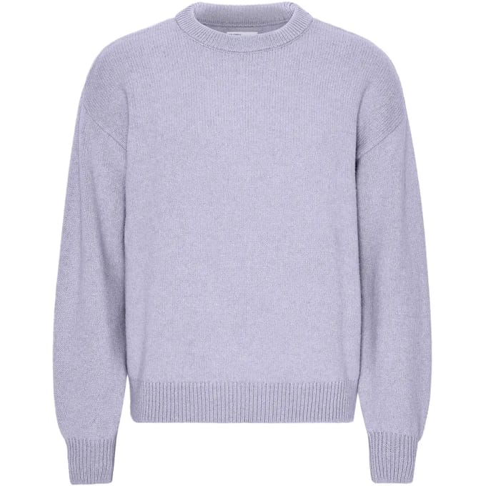Trui met oversized ronde hals Colorful Standard Soft Lavender