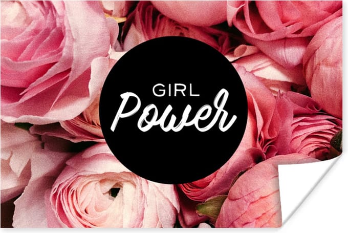 Poster Quotes - 'Girl power' - Spreuken - 60x40 cm