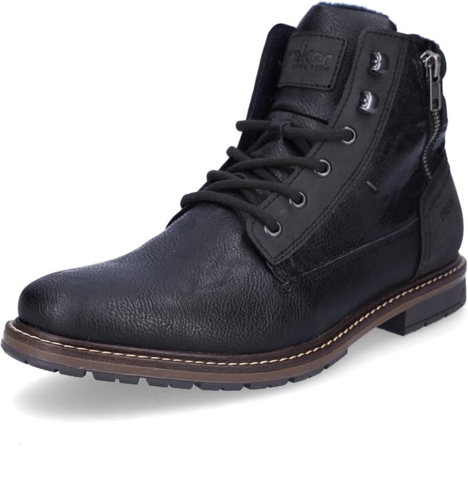 Rieker Veterboot - Mannen - Zwart - Maat 42