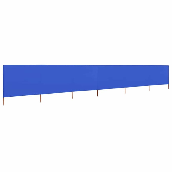 vidaXL - Windscherm - 6-panelen - 800x120 - cm - stof - azuurblauw
