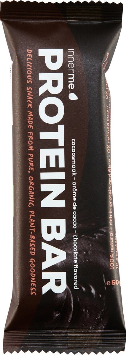 Innerme® Protein Bar ‘Chocolate’ - Bio & Vegan Proteine reep - 1 eiwitreep 50 g - Proteine Repen