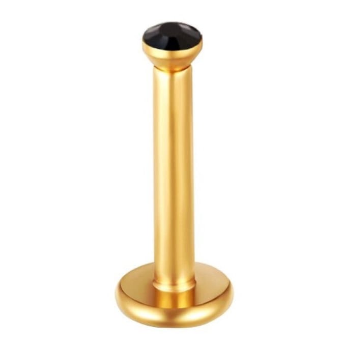 Goud Met Steen - Tragus / Helix / Labret Piercing