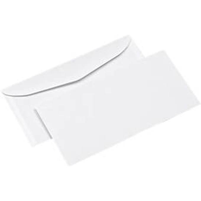 Enveloppen 114 x 229 mm (C5/6) offset wit, 1000 stuks, zonder venster
