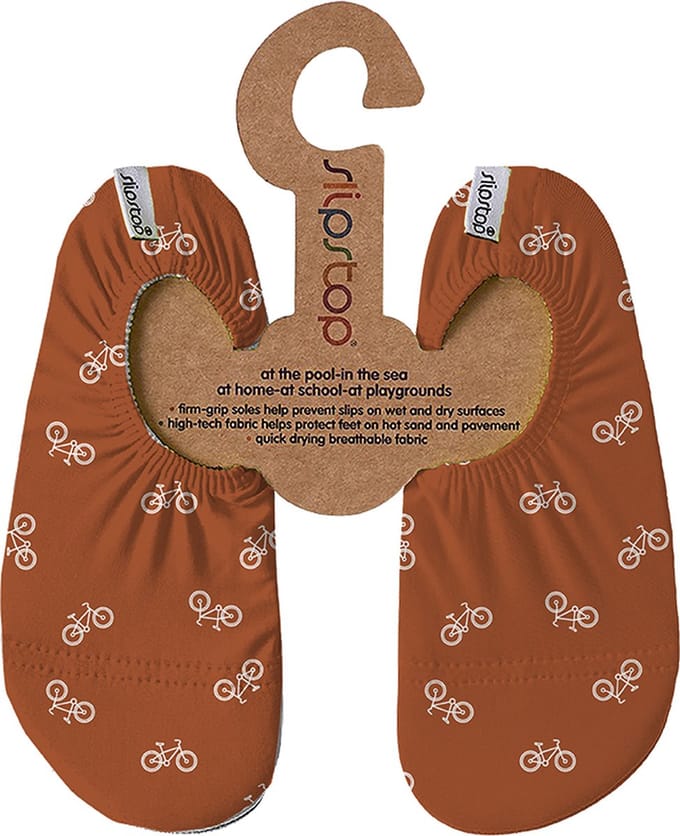 Slipstop antislip waterschoen Bicycle Cognac - Maat L 30-32