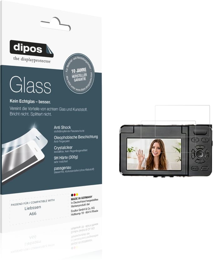 dipos – 2x Pantserfolie geschikt voor Liebssen A66 | 9H Screenprotector