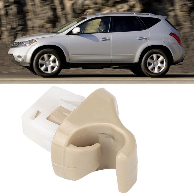 Zonnevizier Haak Clip Vervangingsaccessoire Geschikt voor Nissan Murano 20032007 beige