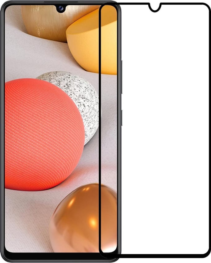 Screenprotector - Geschikt voor Samsung Galaxy A42 - Full Cover - Gehard Glas - Beschermglas - Tempered Glass - Screen Protector