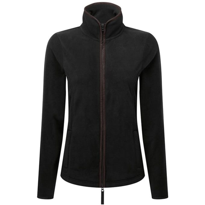 Premier Dames/Dames Artisan Fleecejack (Zwart/Bruin)