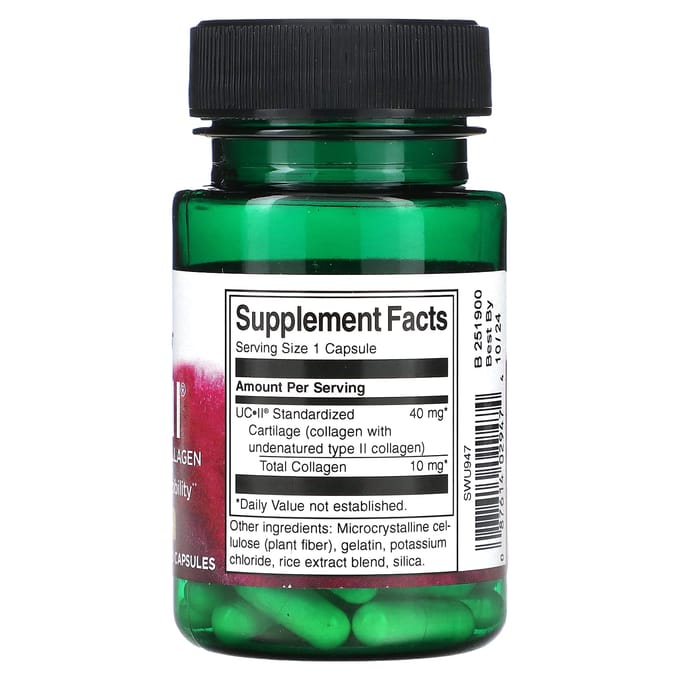 Uc-Ii, Gestandaardiseerd Collageen, 40Mg, 60 Capsules