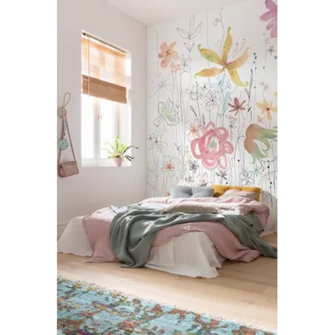 Komar Fotobehang Bloemendans - Meerkleurig - 2,50m X 200cm