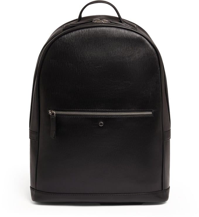Ted Baker Bailor Dagrugzak Leder 46 cm Laptopvak - 43cm (17 duim) - black