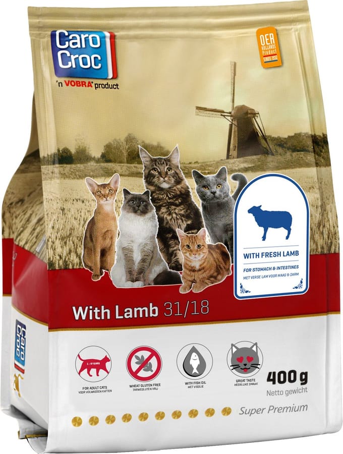 Carocroc With Lamb - Gevogelte/Granen/Lam - Kattenvoer - 400 g