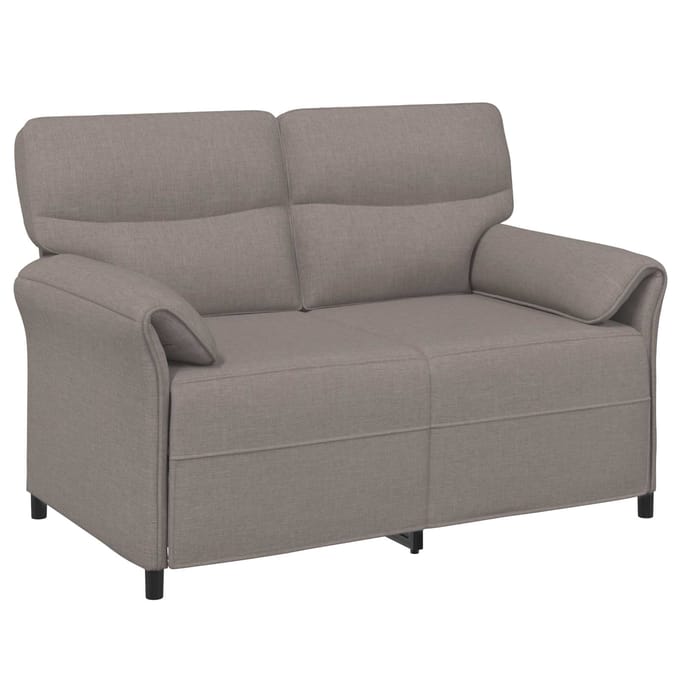 vidaXL - 2-Zits - Sofa - Taupe - 138 - x - 83 - x - 95 - cm