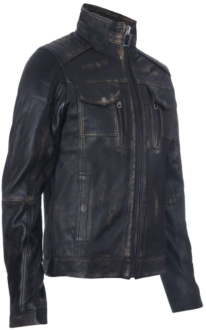 Leren Biker Distressed motorjas