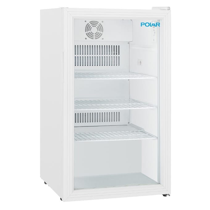 Polar C-serie onderbouw displaykoelkast wit 90L