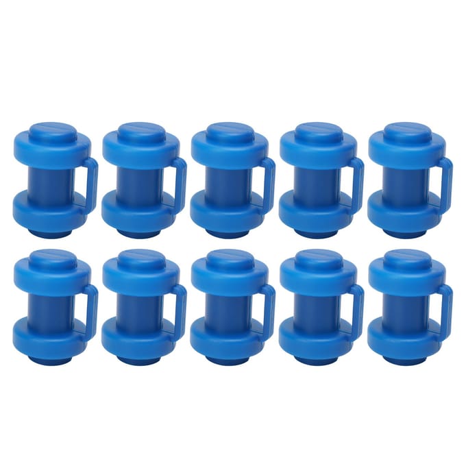 10 stuks Trampoline Omheining Paal Eindkap ABS Trampoline Paal Hoed voor Veiligheidsnet blue