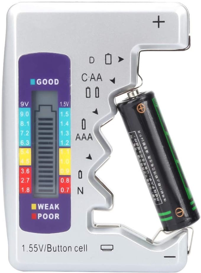 Dailygoody - Accutester - Digitale batterijtester - Eenvoudig in