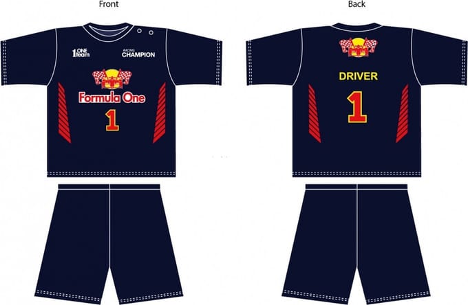 Fun2Wear - Shortama Driver 1 - - Maat 86 -