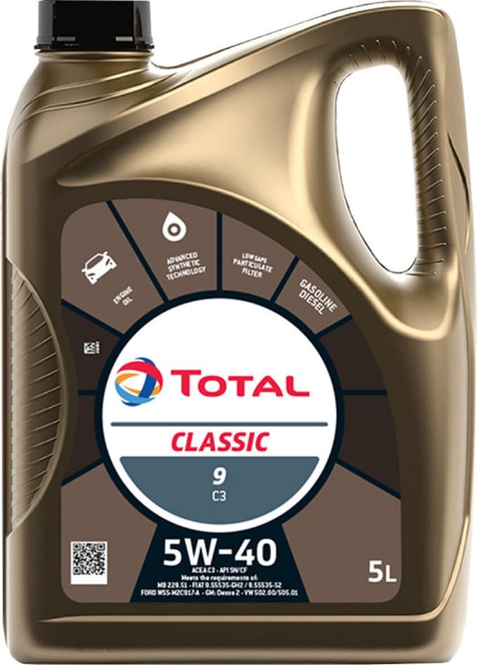Motorolie Total Classic C3 5W40 - 5L