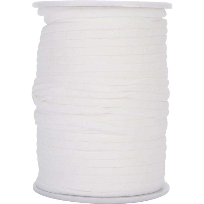 Elastiek 4mm Breedte 60 Yard Lengte Riemen Accessoire Nylon voor Mouwen Halslijnen Shorts Rokken white