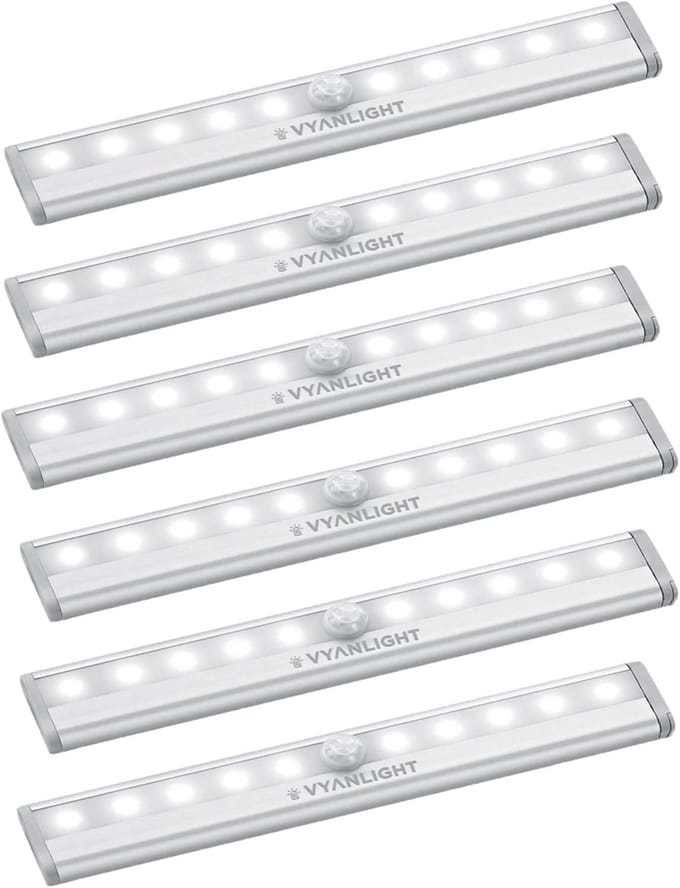 LED-verlichting met bewegingssensor voor binnen en buiten - Batterij-aangedreven en magnetisch
