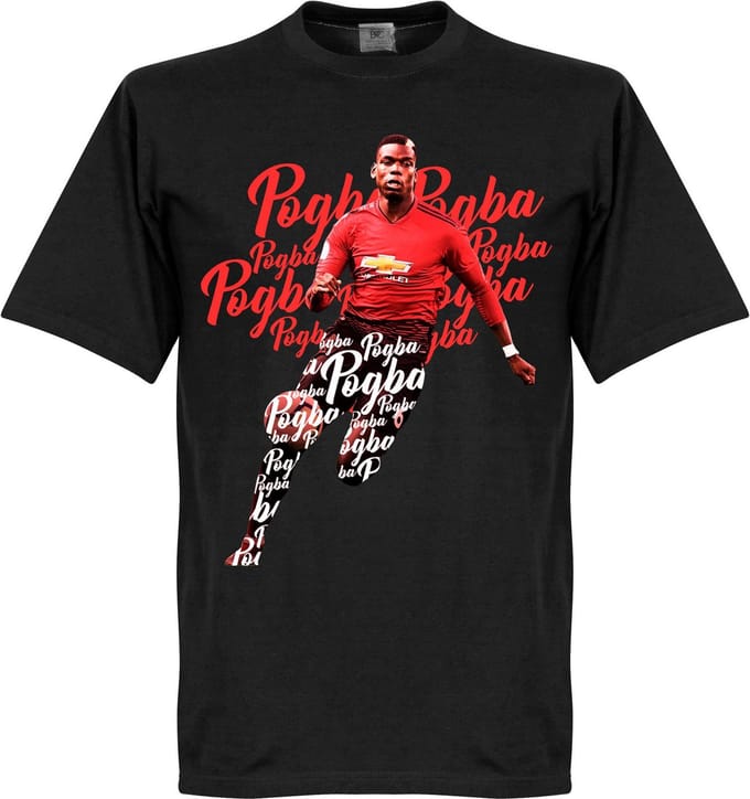 Pogba Script T-Shirt - Zwart - Kinderen - 104