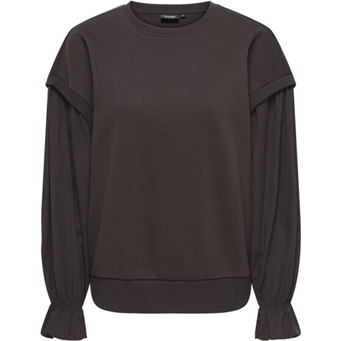 Only bruine dames trui   Ronde hals   Regular fit   Lange mouw Bruin M
