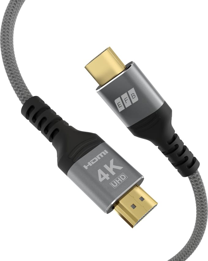 EFB Elektronik HDMI-20-00004 HDMI kabel 3 m HDMI Type A (Standaard) Grijs