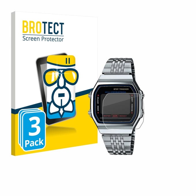 Screenprotector 3 Stuks voor Casio iconic ABL-100WE-1A Beschermglas transparant