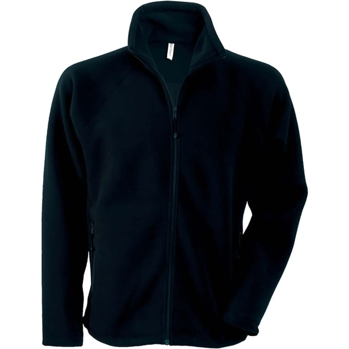 Kariban Microfleece met rits en raglanmouwen heren K917 - Navy - M