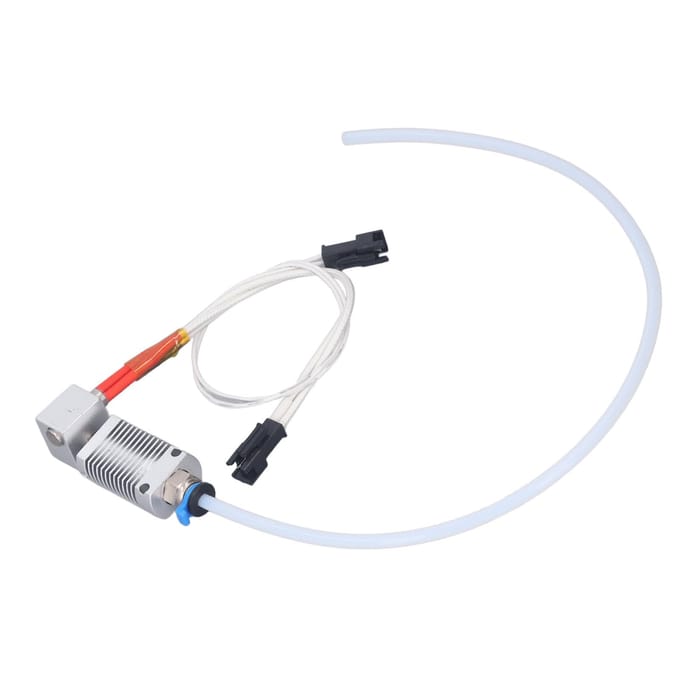 Print Hotend Kit 24V 40W Verwarmingsstaaf NTC 100K Thermistor Kabel 3D Printerkop Vervanging voor Mega white