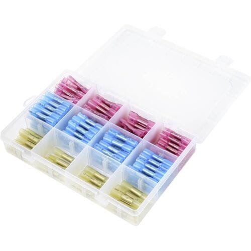 TRU COMPONENTS TC-9878224 Stootverbinder Assortimentsbox 0.5 mm² 6 mm² Rood, Blauw, Geel 1 set(s)