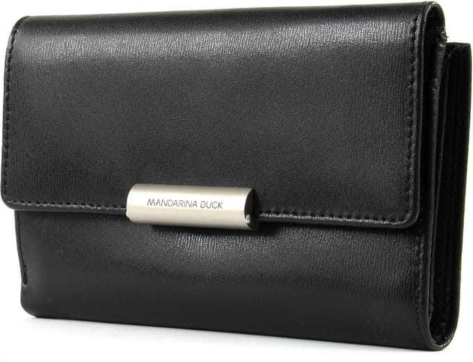 MANDARINA DUCK Portemonnee Hera 3.0 Wallet with Flap Black Zwart