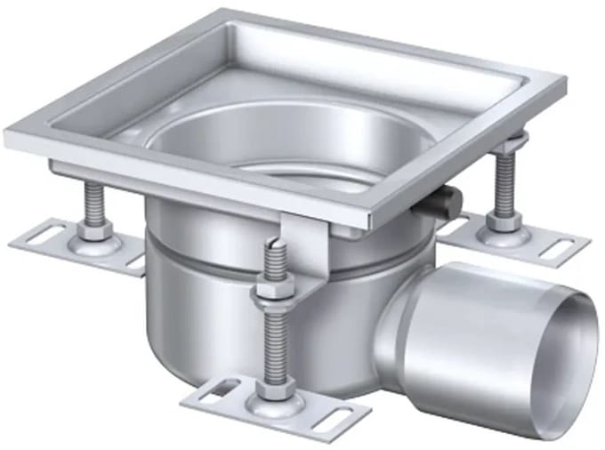 ACO Compactafvoer Variant CR DN70/1,5 Graad/1,6l/s/ V2A/Frame 200x200, 9575.00.10