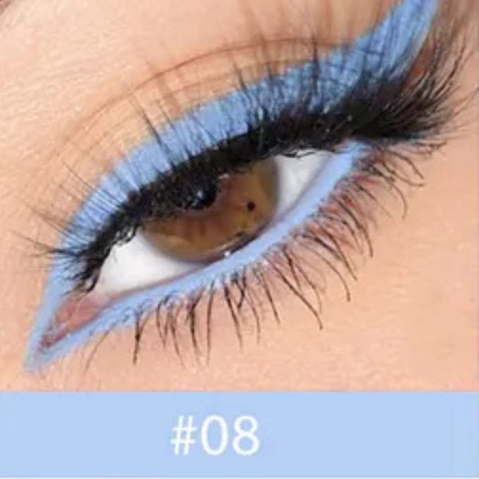 Waterproof Matte Gel Eyeliner - 08 Baby Blue - 0.2g
