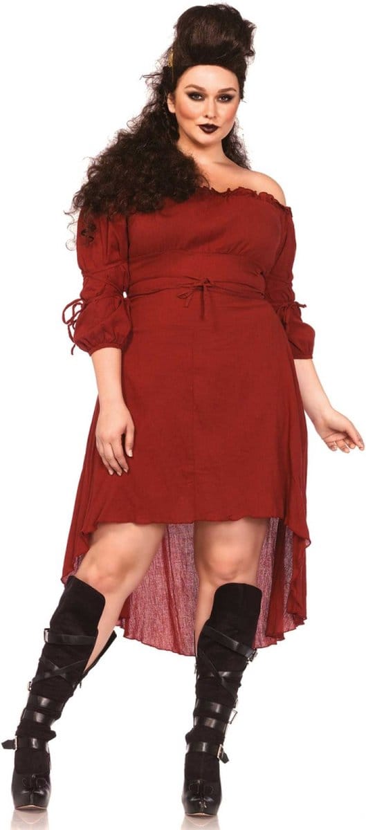 Gauze High Low Peasant Dress +