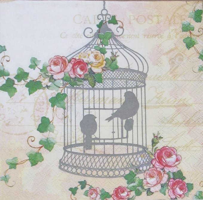 Servetten Birdcage 33 x 33 cm