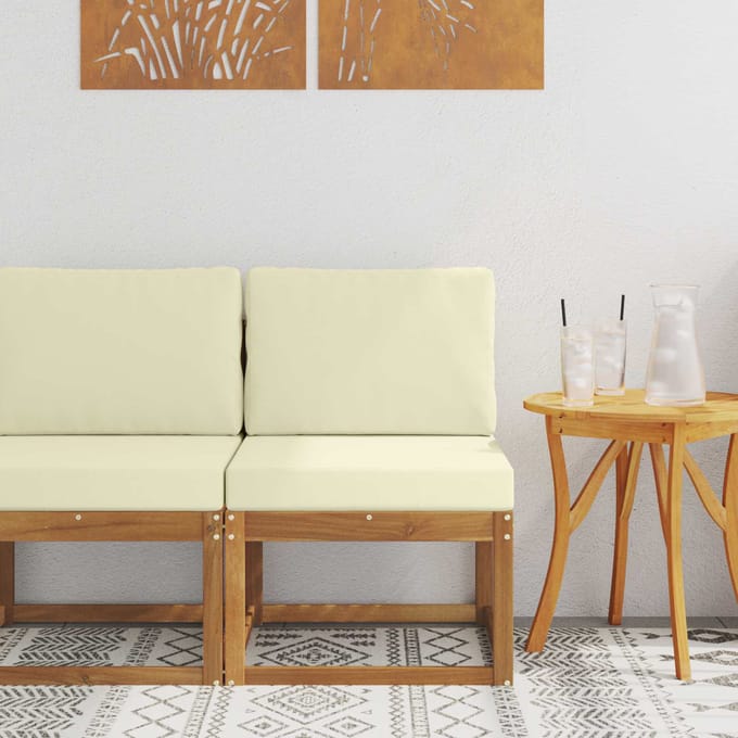 vidaXL - Buiten - Midden - Sofa - Massief - Acacia - Hout